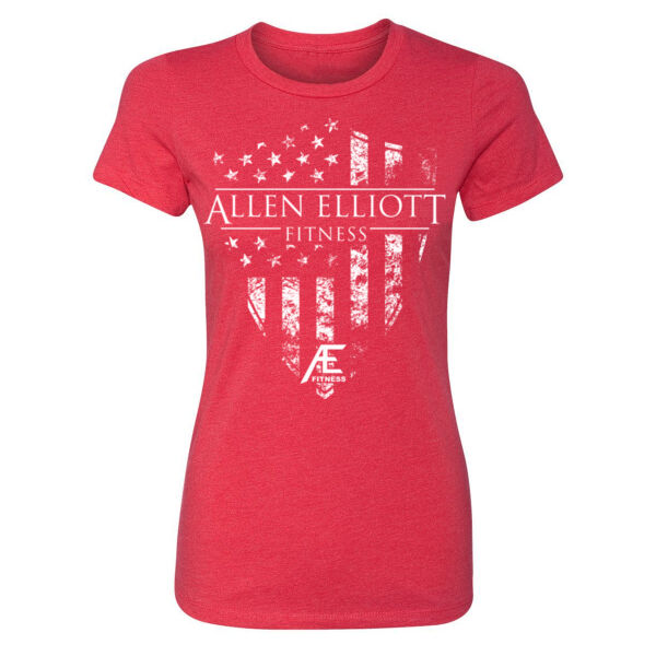 SHIELD FLAG - WOMEN'S FITTED T-SHIRT - $AU76KF$ Thumbnail