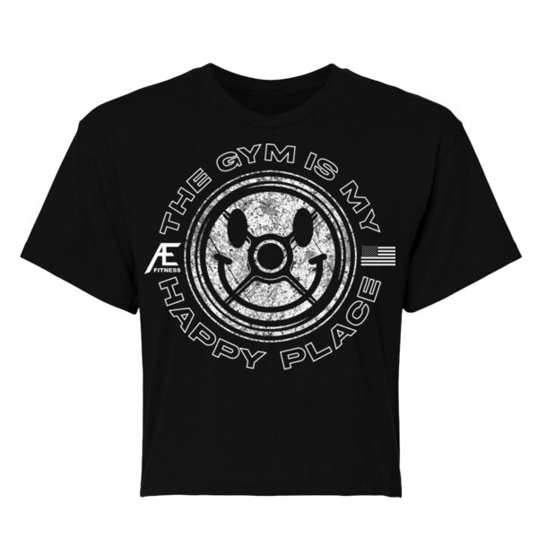 MY HAPPY PLACE - WOMEN'S CROP T-SHIRT - $CR21HN$ Thumbnail