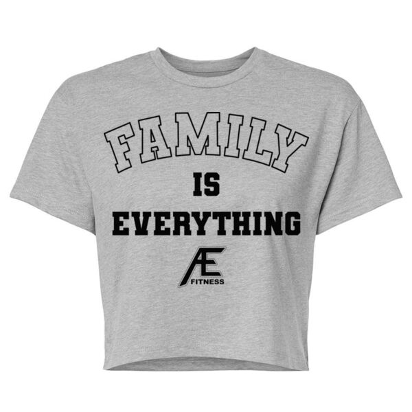 FAMILY IS EVERYTHING - WOMEN'S CROP T-SHIRT - $HWBGPC$ Thumbnail