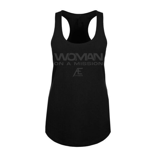 WOMAN ON A MISSION - WOMEN'S FITTED TANK TOP - $GP3SEB$ Thumbnail