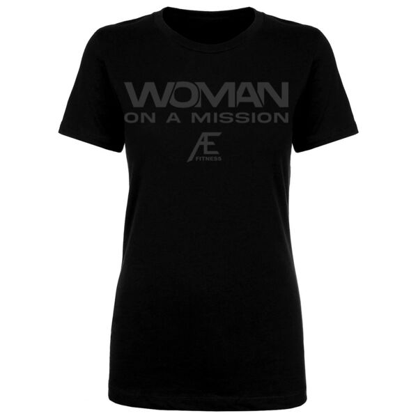 WOMAN ON A MISSION - WOMEN'S FITTED T-SHIRT - $GP3SEB$ Thumbnail