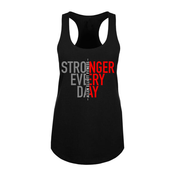 STRONGER EVERY DAY - WOMEN'S FITTED TANK - $BEBLDE$ Thumbnail