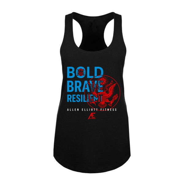 BOLD BRAVE RESILIENT - WOMEN'S FITTED TANK - $CXKGJD$ Thumbnail